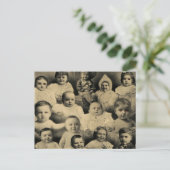 気色悪くビクトリアンで邪悪な子供のポートレートのヴィンテージ ポストカード (スタンド正面)