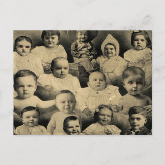 気色悪くビクトリアンで邪悪な子供のポートレートのヴィンテージ ポストカード