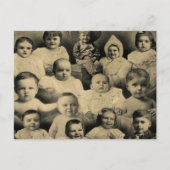 気色悪くビクトリアンで邪悪な子供のポートレートのヴィンテージ ポストカード (正面)