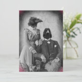 気色悪くビクトリアンなワタリガラス家族のハローウィンパーティ 招待状 (スタンド正面)