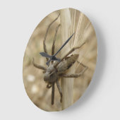 気色悪く薄気味悪いくもの柱時計 ラージ壁時計 (傾斜)