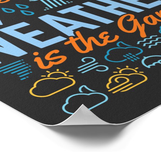 気象はゲームの名前である ポスター (角)