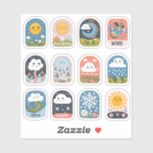 気象コレクション – デザイン1 シール