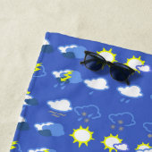 気象シンプル記号 ビーチタオル (インサイチュ)