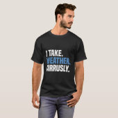 気象予報士の気象学を受ける Tシャツ (正面フル)