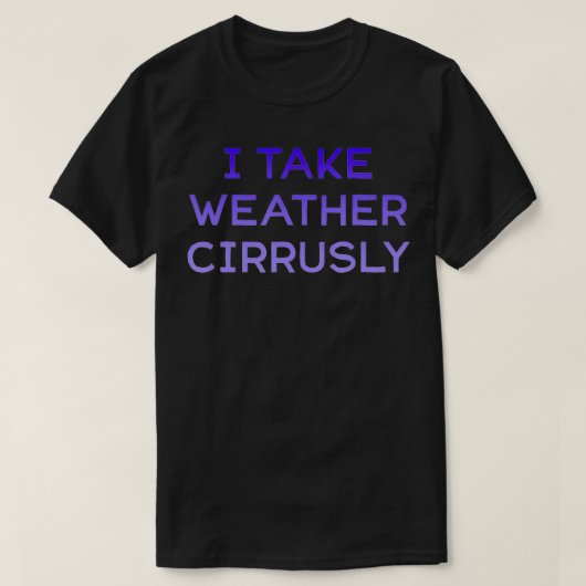 気象予報天気予報を受け取る Tシャツ (デザイン正面)