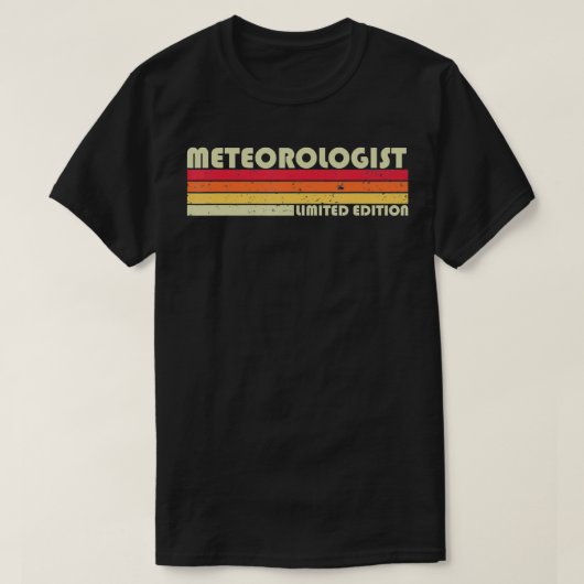 気象学おもしろい者職業誕生日 Tシャツ (デザイン正面)