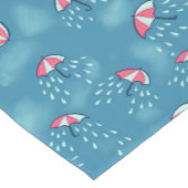 気象学おもしろい雨天及び傘 ショートテーブルランナー (コーナー)