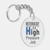 気象学は高圧的な仕事の気象学者である キーホルダー (正面左)