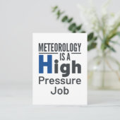 気象学は高圧的な仕事の気象学者である ポストカード (スタンド正面)