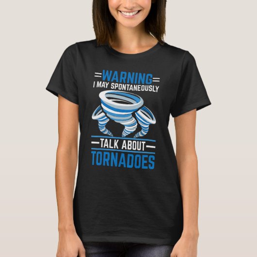 気象学者のための嵐竜巻コスチュームアパレル Tシャツ (正面)