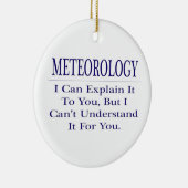 気象学者のジョーク…説明が分からない セラミックオーナメント (右)