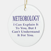 気象学者のジョーク…説明が分からない セラミックオーナメント (左)