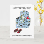 気象学者への幸福な退職 カード (黄色い花)