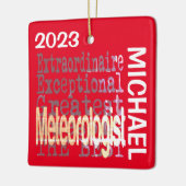 気象学者カスタム異常 セラミックオーナメント (左)