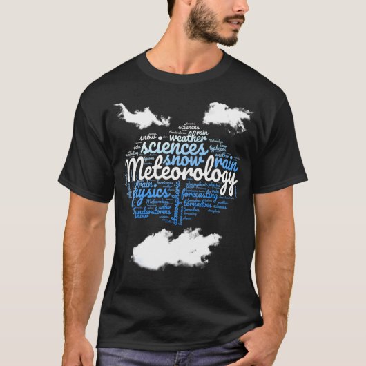 気象学者クラウド気象気象気象予報士 Tシャツ (正面)