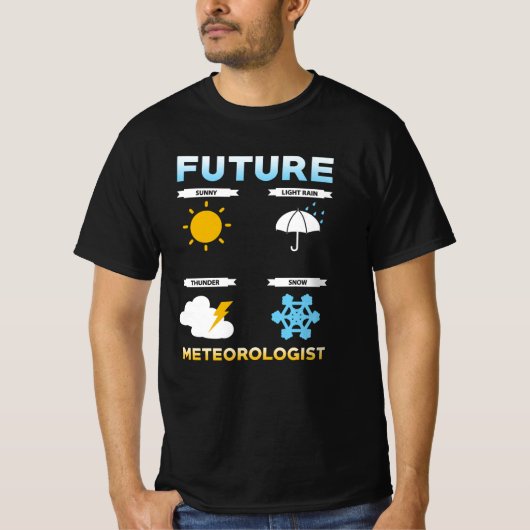 気象学者教育ギフト Tシャツ (正面)