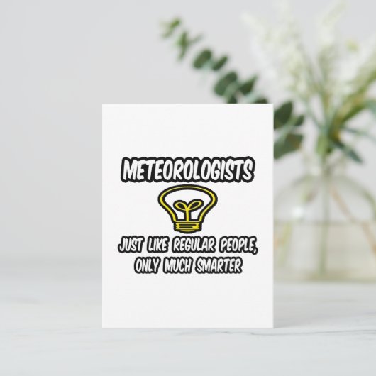 気象学者…一般人のみ頭が切れる ポストカード (スタンド正面)