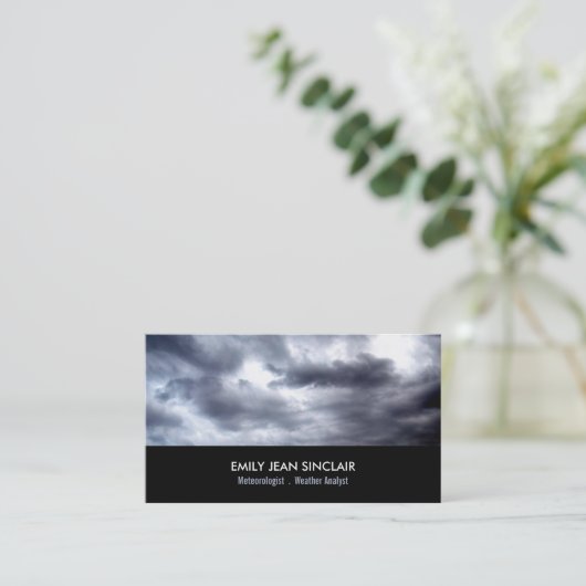 気象学者、嵐の雲 名刺 (スタンド正面)