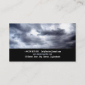 気象学者、嵐の雲 名刺 (裏面)