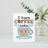 気象学者Iがコーヒーを予報に変える ポストカード (スタンド正面)