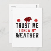 気象学 – I Know My Weather ポストカード (正面/裏面)