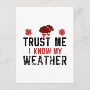気象学 – I Know My Weather ポストカード