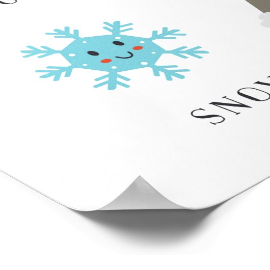 気象教育ポスターとかわいい顔 ポスター (角)