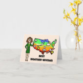 気象最高の女子グリーティングカード カード (黄色い花)