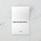 気象最高の女子グリーティングカード カード (内部)