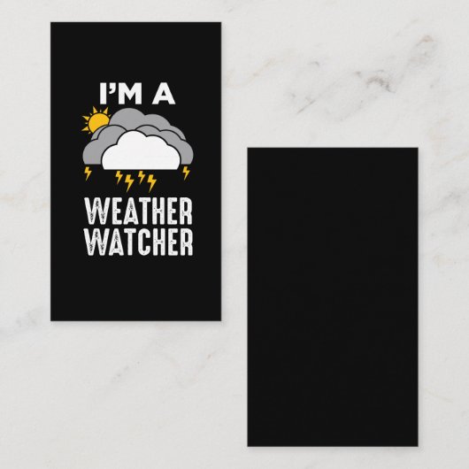 気象気象気象予報士気象予報士 名刺 (正面/裏面)