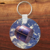 気象衛星モデル宇宙 キーホルダー (正面)