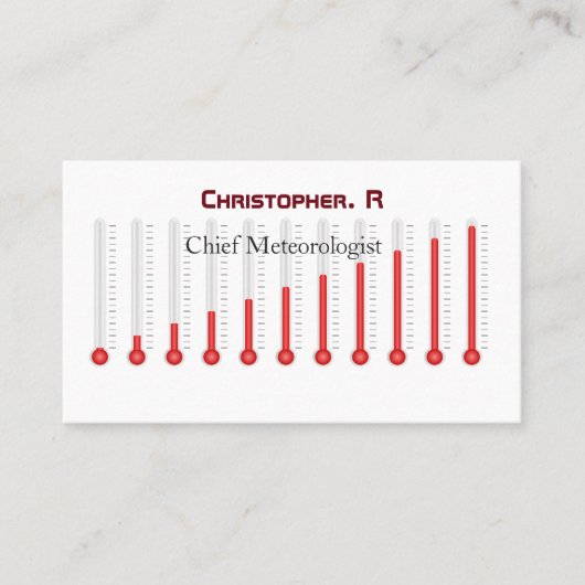 気象関連の標準マット コーリングカード (正面)