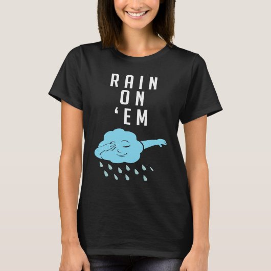 気象雨雲ウェザーマンレポーター Tシャツ (正面)