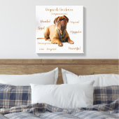 気質が合った犬が猫背のキャンバス キャンバスプリント (インサイチュ (寝室))