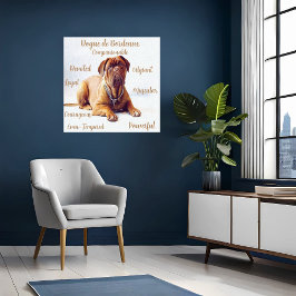 気質が合った犬が猫背のキャンバス キャンバスプリント