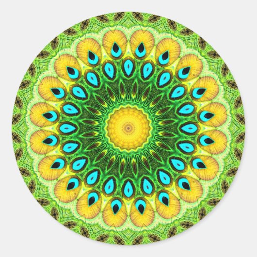 気転ペコリアステッカー ラウンドシール (正面)