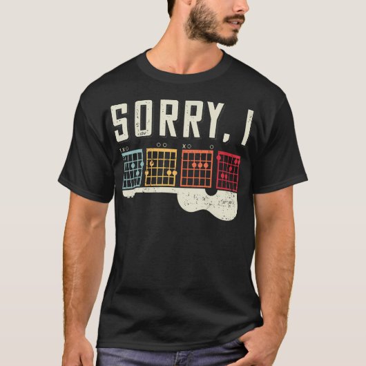 気軽なギタリストのための隠しメッセージTシャツ Tシャツ (正面)