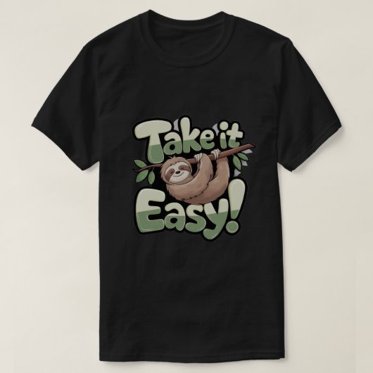 気軽にナマケモノTシャツ Tシャツ (デザイン正面)