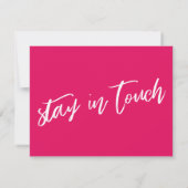 気軽に変える 新しい住所 ラズベリー カード (裏面)