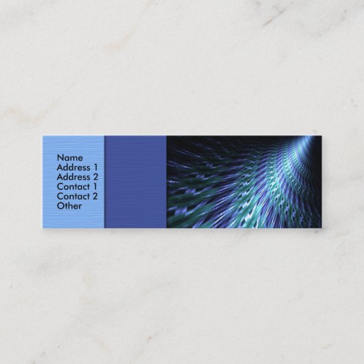 気違いじみた渦の細い接触カード コーリングカード (正面)