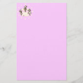 気違いのお茶会のまわりのクリーム色のハート 便箋 (正面)