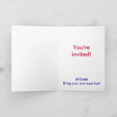 気違いのお茶会カード 招待状 (内部)