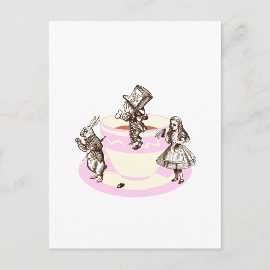 気違いのお茶会 インビテーションポストカード (正面)