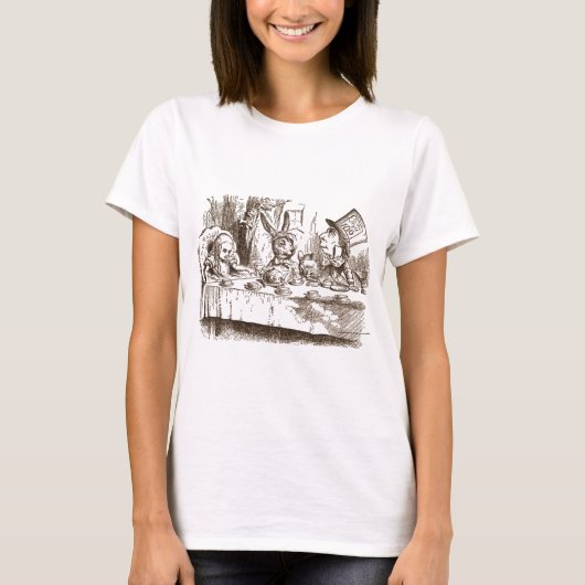 気違いのお茶会 Tシャツ (正面)
