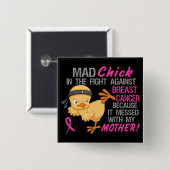 気違いのひよこは母3L乳癌と台なしにしました 缶バッジ (正面&裏面)