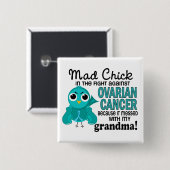 気違いのひよこ2の祖母の卵巣癌 缶バッジ (正面&裏面)