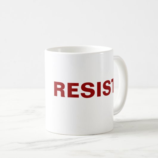 気違いのろばは"抵抗します! " コーヒーマグカップ (正面右)