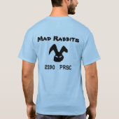 気違いのウサギ Tシャツ (裏面)
