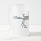 「気違いのカニ」の曇らされたマグ フロストグラスビールジョッキ (正面左)